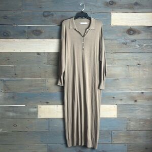 Zara Tan Midi Dress